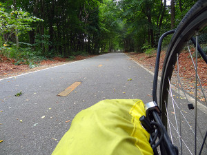 A beautiful bike route.