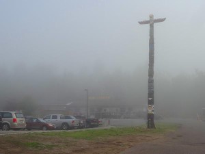 Yes, the Pine Crest Motel is back there somewhere. And yes, it has a bit of a Bates Motel feel to it.