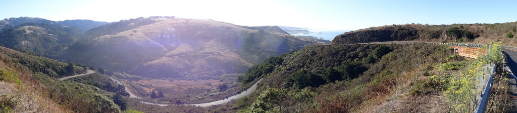 A long, steep, winding  descent.Yes, it led to another big climb.