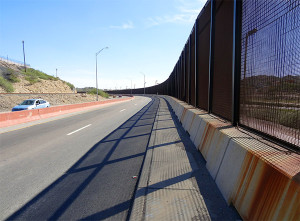 So close to Mexico.All I have to do is climb this fence.