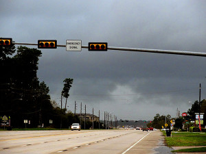 Here comes the rain.