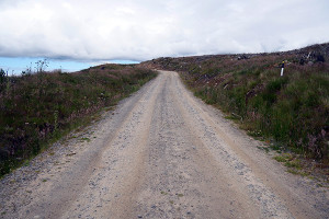 This was the GOOD part of the road.When it still at least looked like a road.